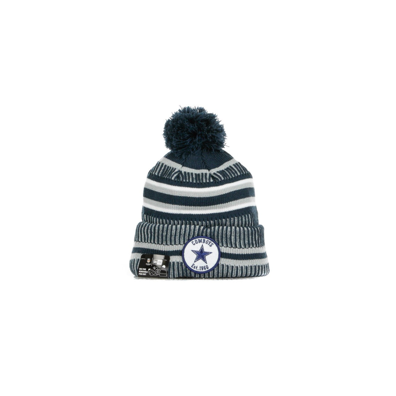 New Era, Cappello Pom Pom Uomo Onf19 Sport Knit Home Dalcow, Original Team Colors