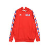 Kappa, Felpa Cappuccio Uomo Authentic La Bartus, Red/blue