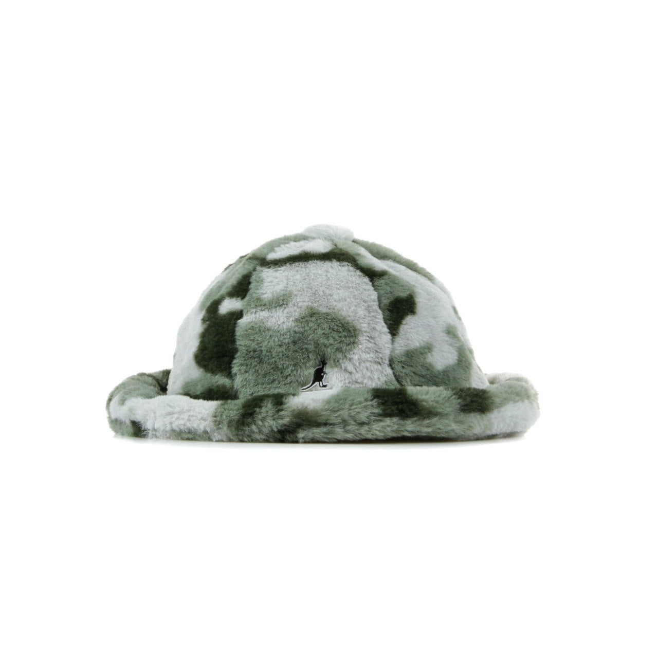 Men's Faux Fur Casual Gray Camo Bucket Hat