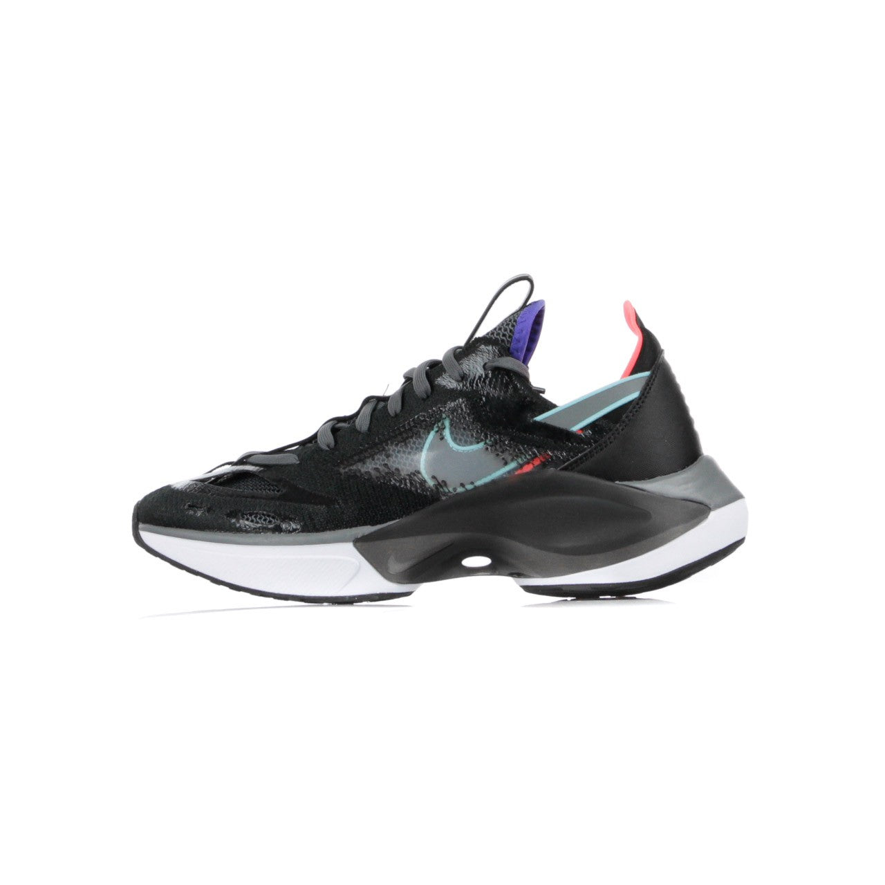 Nike, Scarpa Bassa Uomo N110 D/ms/x, Black/dark Grey/red Orbit/rush Violet