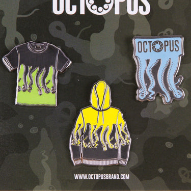 Octopus, Spilla Uomo Pin Set, 
