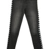 Kappa, Jeans Donna Banda Bissa, Dark Grey/black