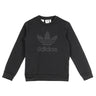 Adidas, Felpa Girocollo Ragazzo Debossed Crew, Black