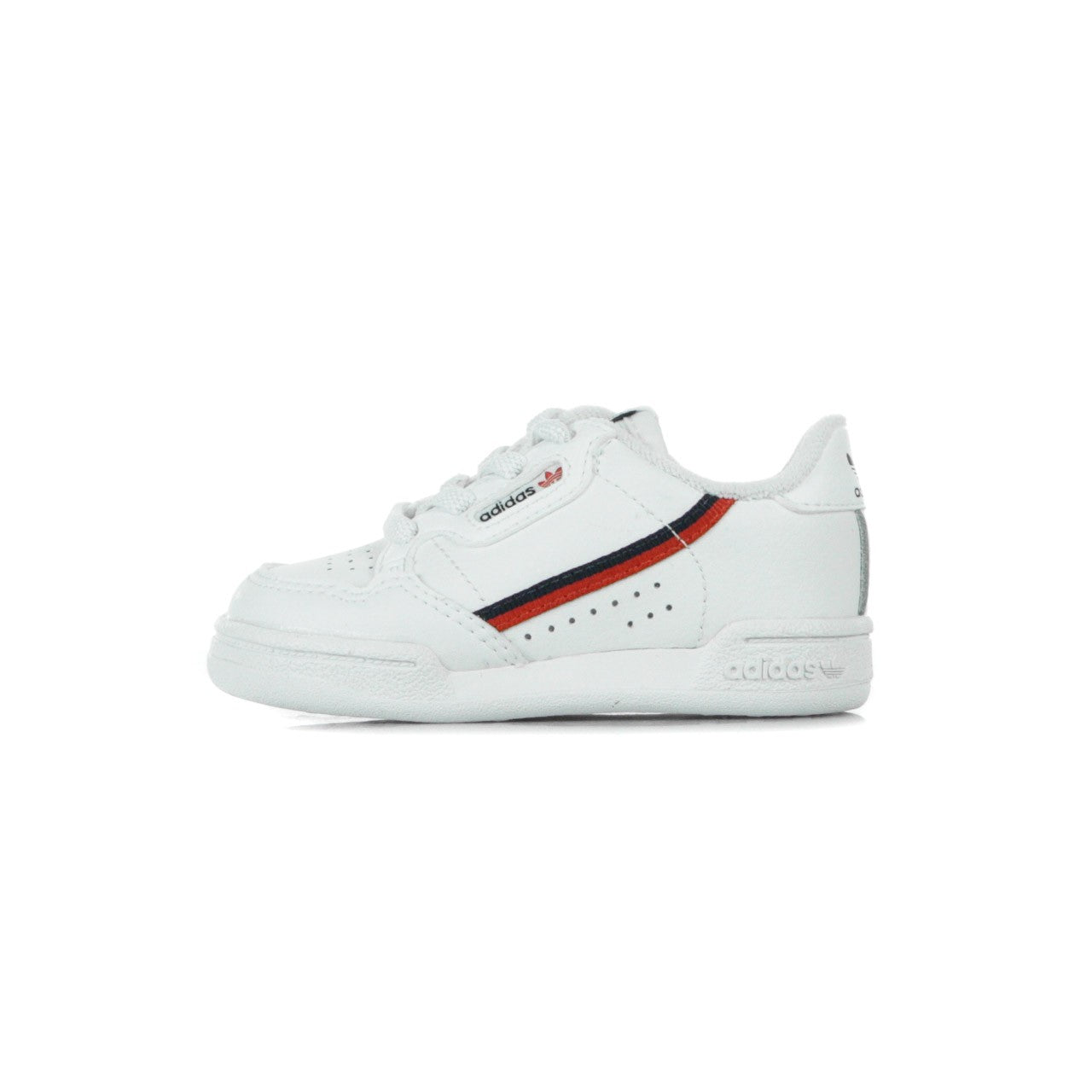Adidas, Scarpa Bassa Bambino Continental 80 El I, White/scarlet/collegiate Navy