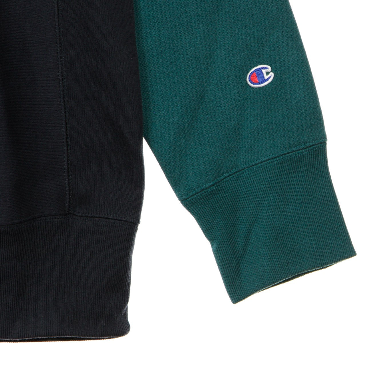 Champion, Felpa Girocollo Uomo Colour Block Kangaroo Pocket Reverse Weave, 