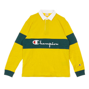 Champion, Polo Manica Lunga Uomo L/s Polo, Yellow/green