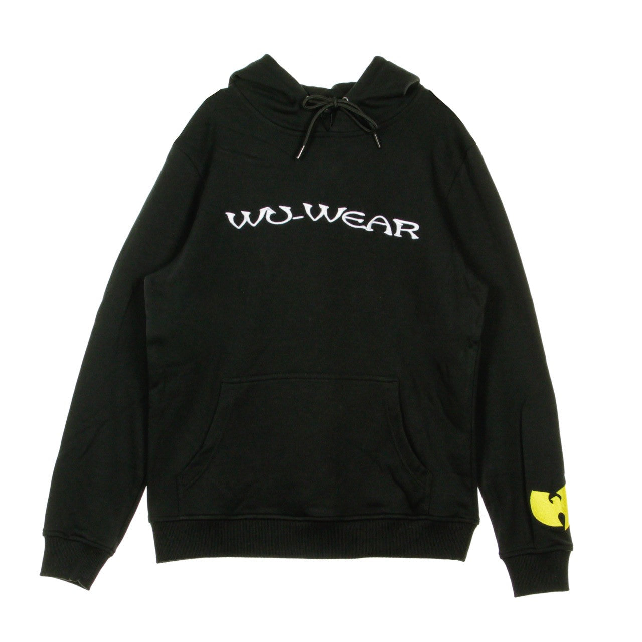 Wu-wear, Felpa Cappuccio Uomo Embroidery Hoody, Black