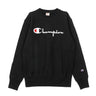 Champion, Felpa Girocollo Uomo Reverse Weave Big Logo, Black