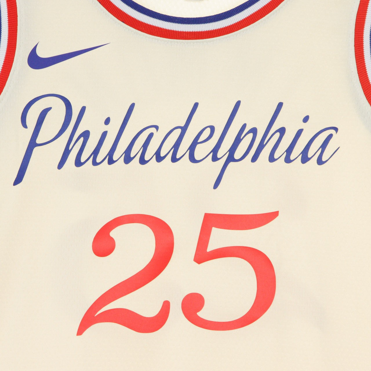 Nike Nba, Canotta Basket Uomo Nba Swingman Jersey City Edition No 25 Ben Simmons Phi76e, 
