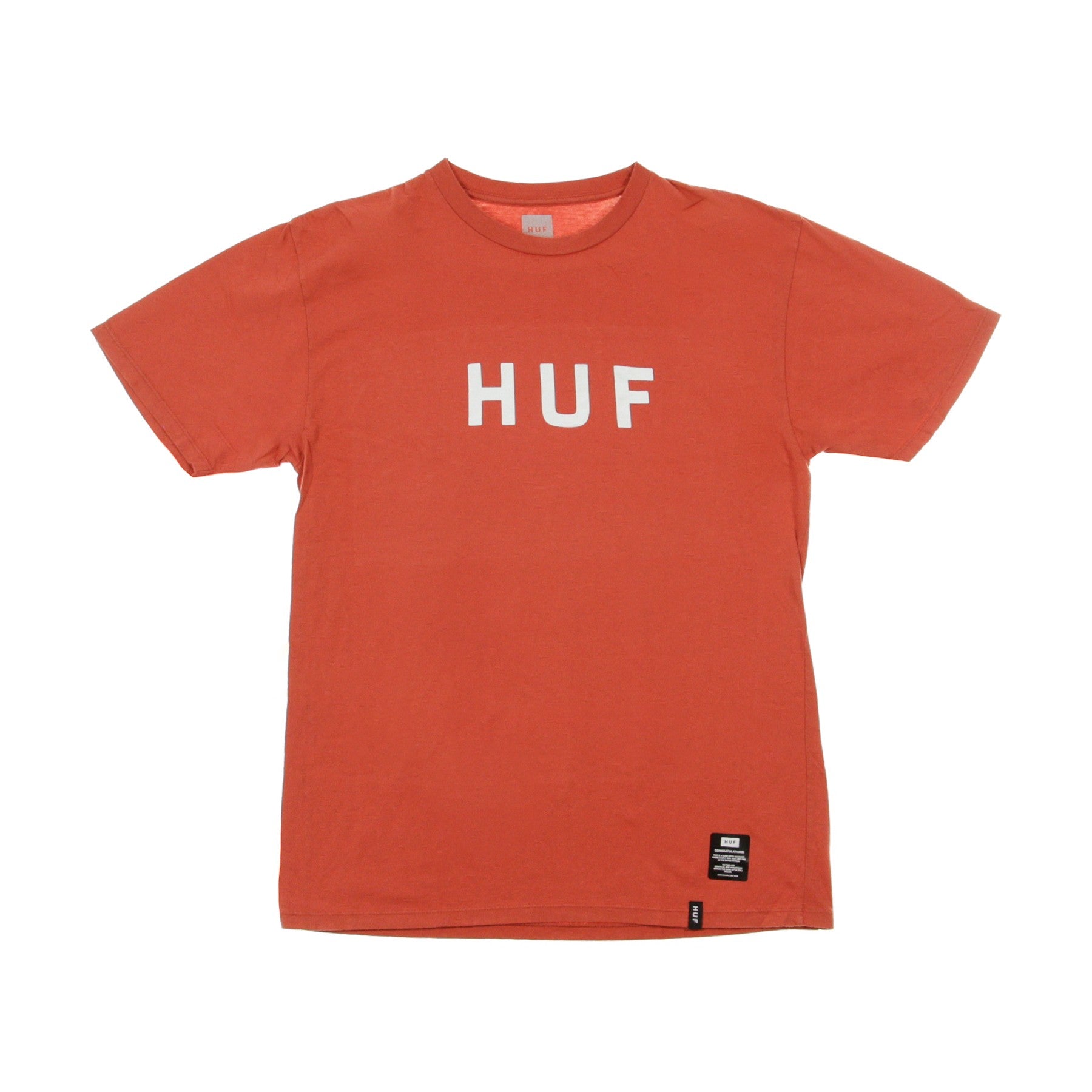 Huf, Maglietta Uomo Essentials Og Logo, Poppy
