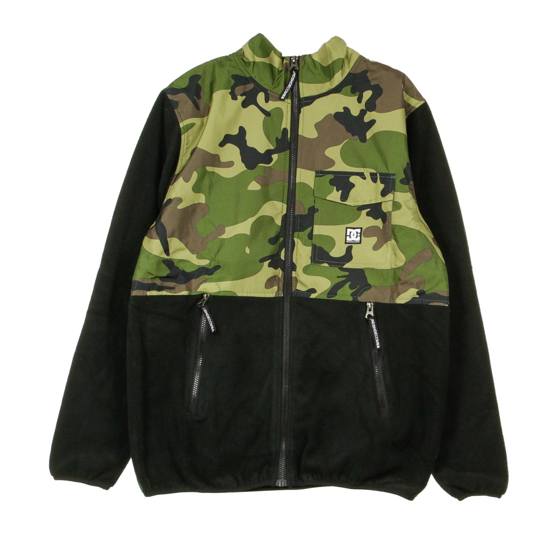 Channing Mock Men's Fleece Jacket Camo/black