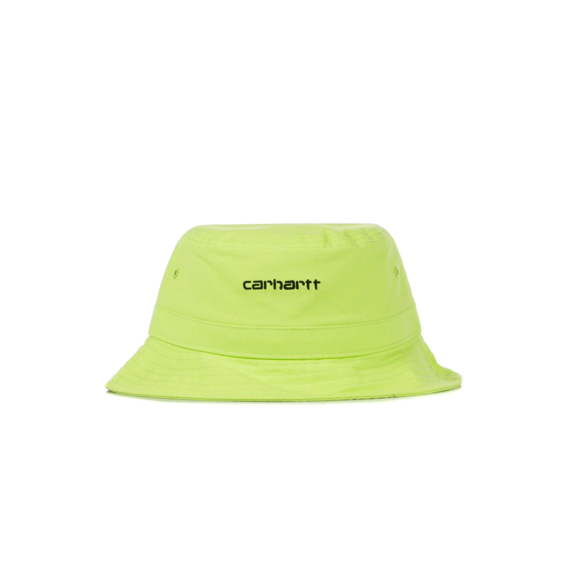 Men's Bucket Hat Script Bucket Hat Lime/black