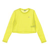 Fila, Maglietta Corta Donna Eaven L/s Cropped, Limelight