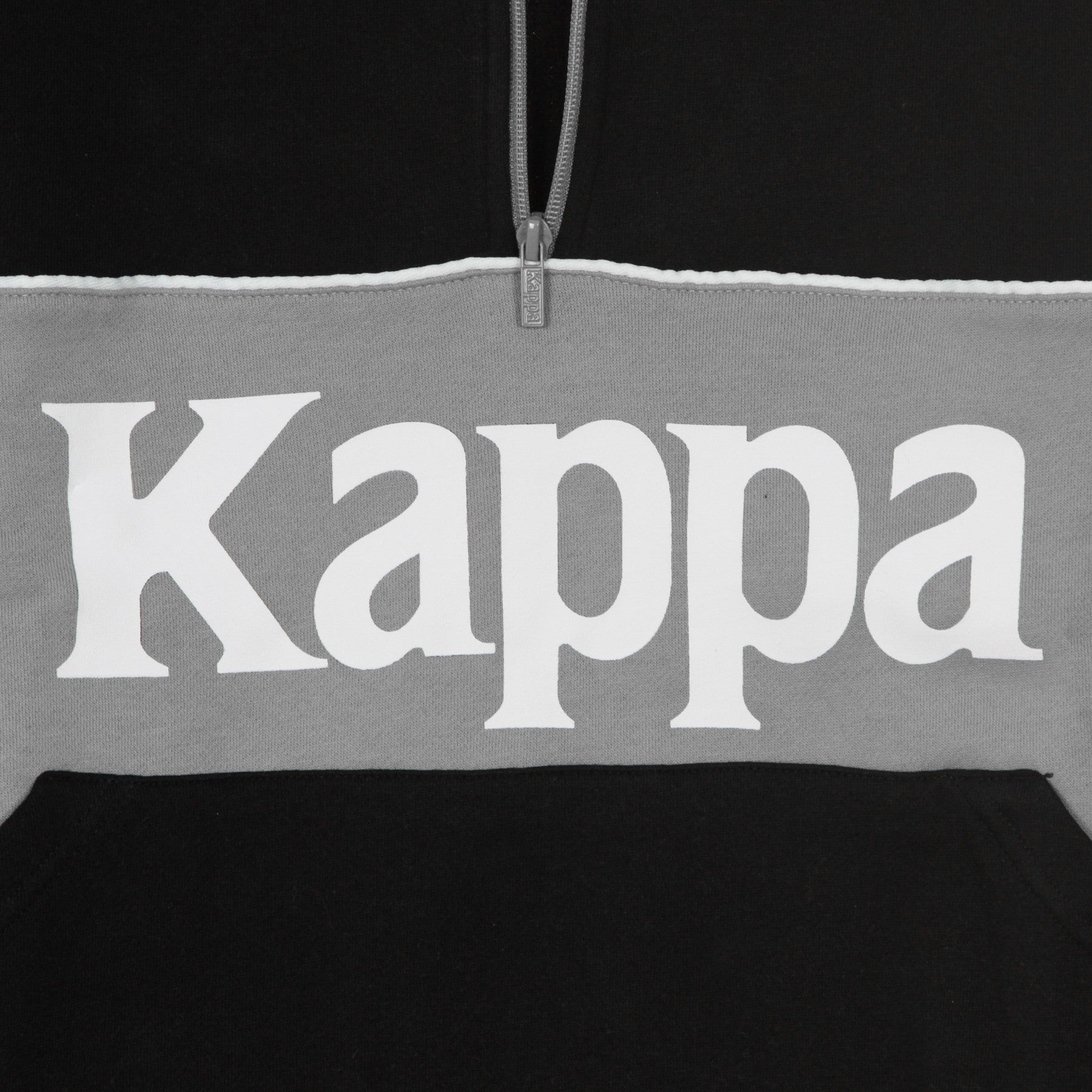 Kappa, Felpa Cappuccio Zip Uomo Authentic 90 Barna, 