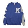 Kappa, Felpa Girocollo Uomo Authentic Benchi, Blue Md/grey Lt