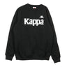 Kappa, Felpa Girocollo Uomo Authentic Bzali, Black/grey Silver
