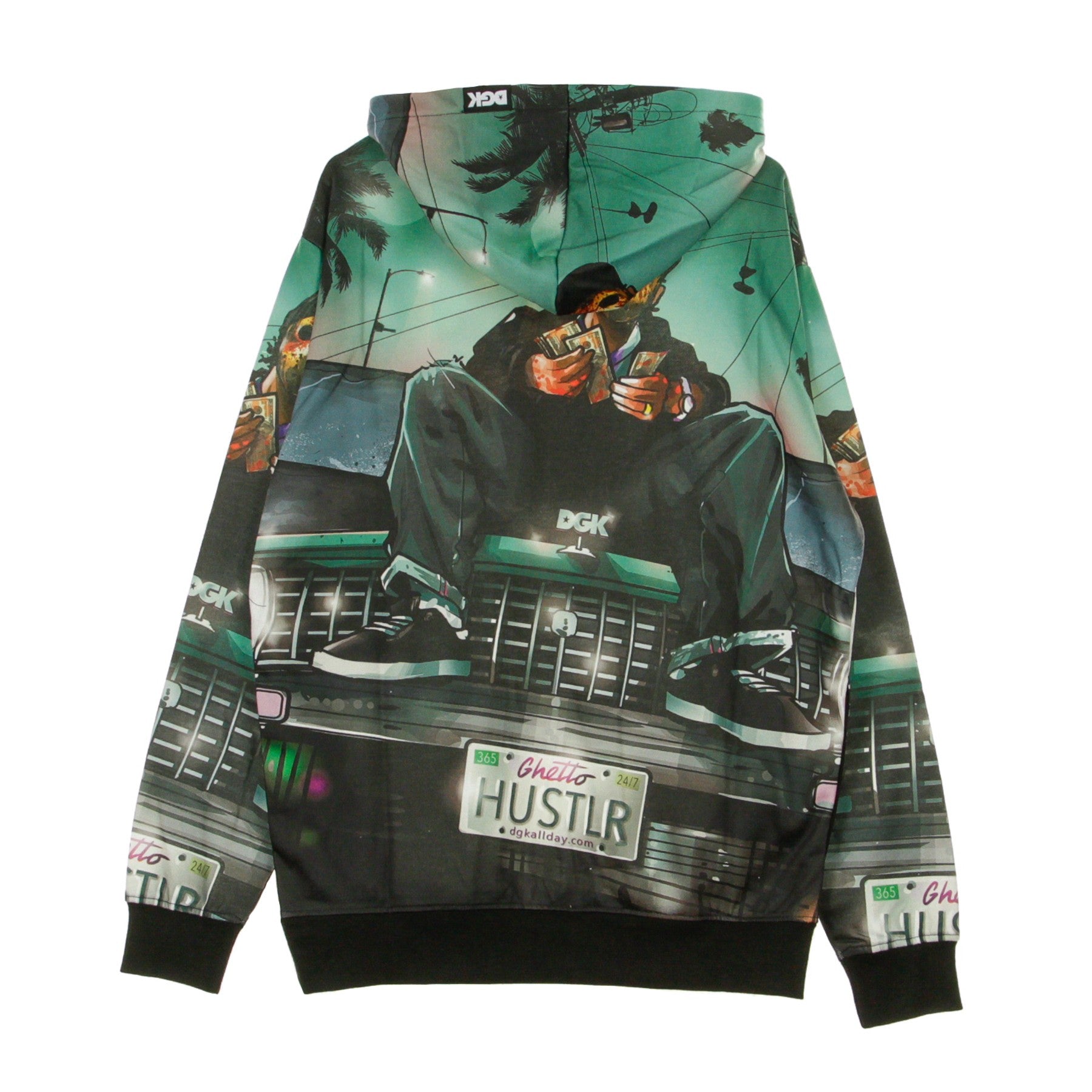 Dgk, Felpa Leggera Cappuccio Uomo Hustlin Hooded Fleece, 