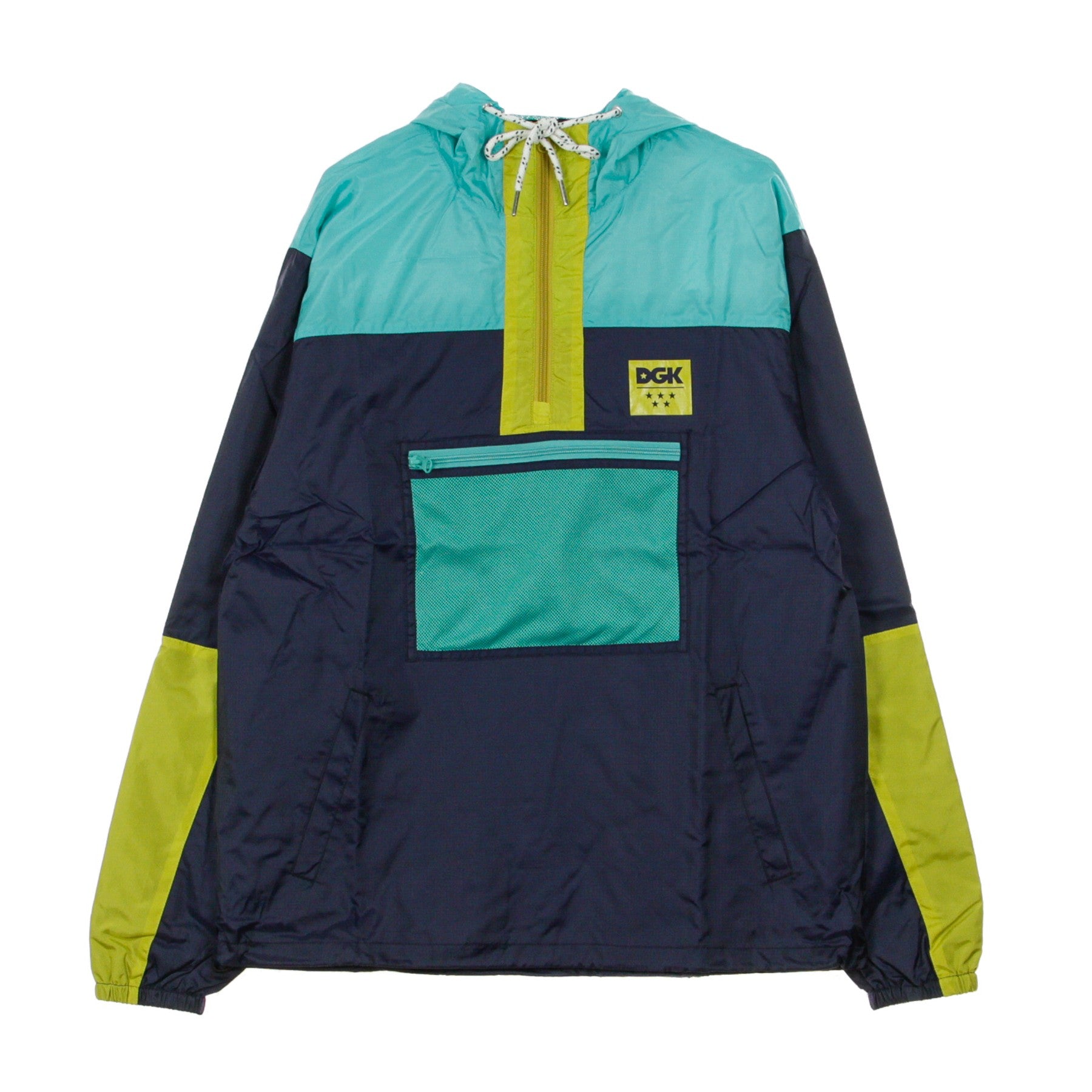 Dgk, Giacca A Vento Infilabile Uomo Ruckus Windbreaker, Navy