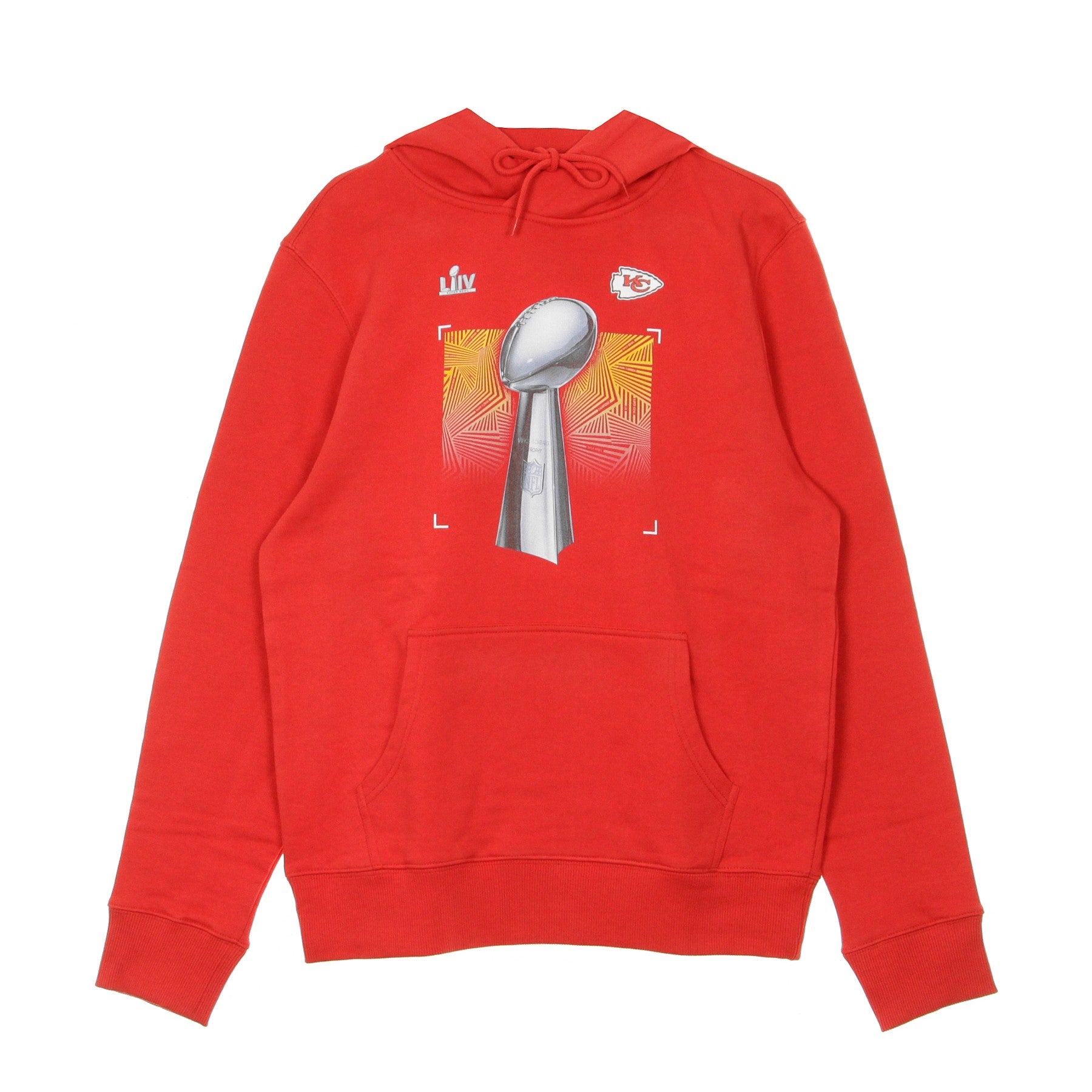 Fanatics Branded, Felpa Cappuccio Uomo Nfl Iconic Parade Celebration Kanchi, Red