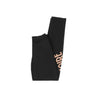 Dolly Noire, Leggins Donna Logo Leggings, Black/cantaloupe Orange