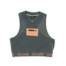 Dolly Noire, Top Donna Highneck Pocket, Grey/cantaloupe Orange