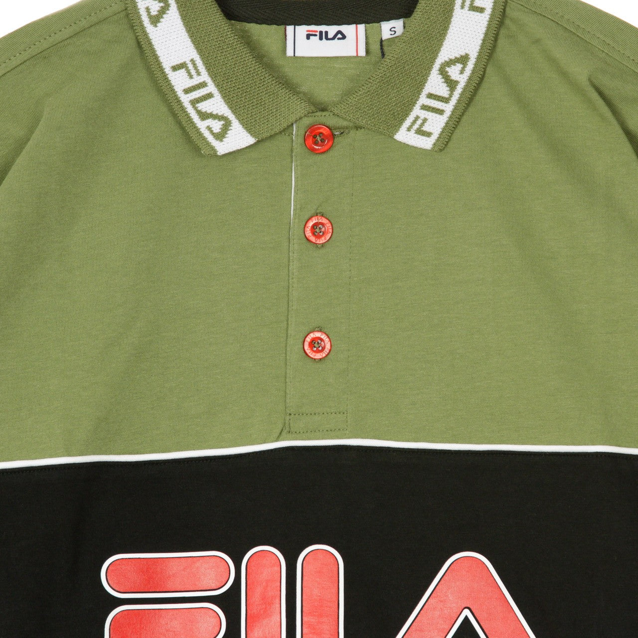 Umed Men's Long Sleeve Polo Deep Lichen Green/black/bright White