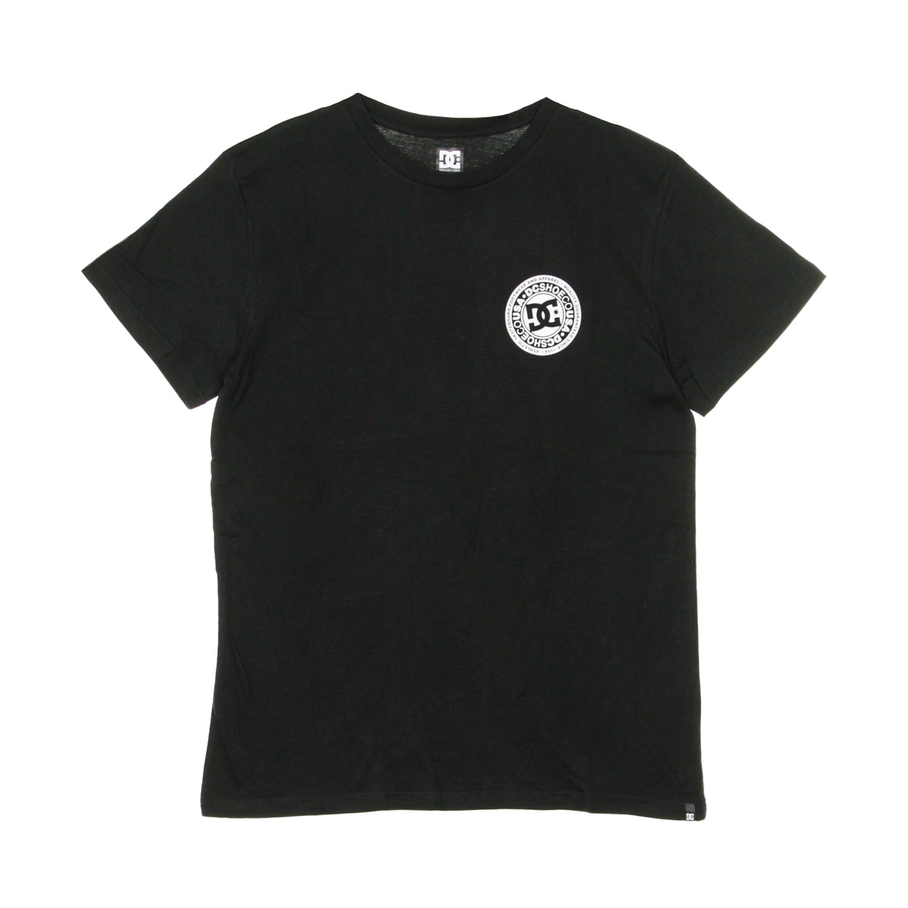 Dc Shoes, Maglietta Uomo Circle Star Fb, Black/white