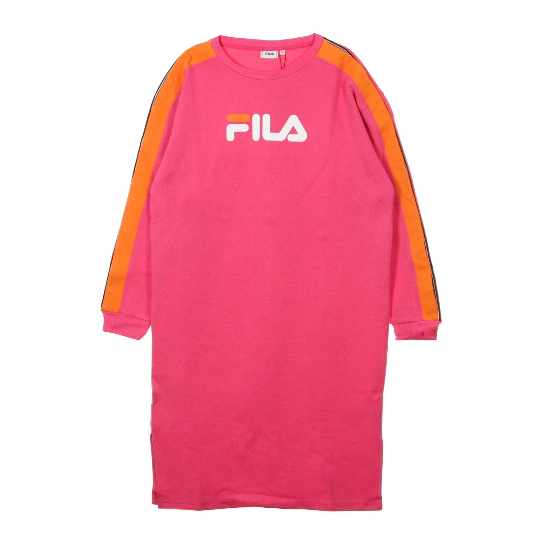 Fila, Vestito Donna Mitsuki Buttoned Crew, Pink Yarrow/mandarin Orange