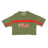 Fila, Maglietta Corta Donna Ulani, Deep Lichen Green/true Red