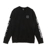 Huf, Felpa Girocollo Uomo Essentials Domestic Crew, Black