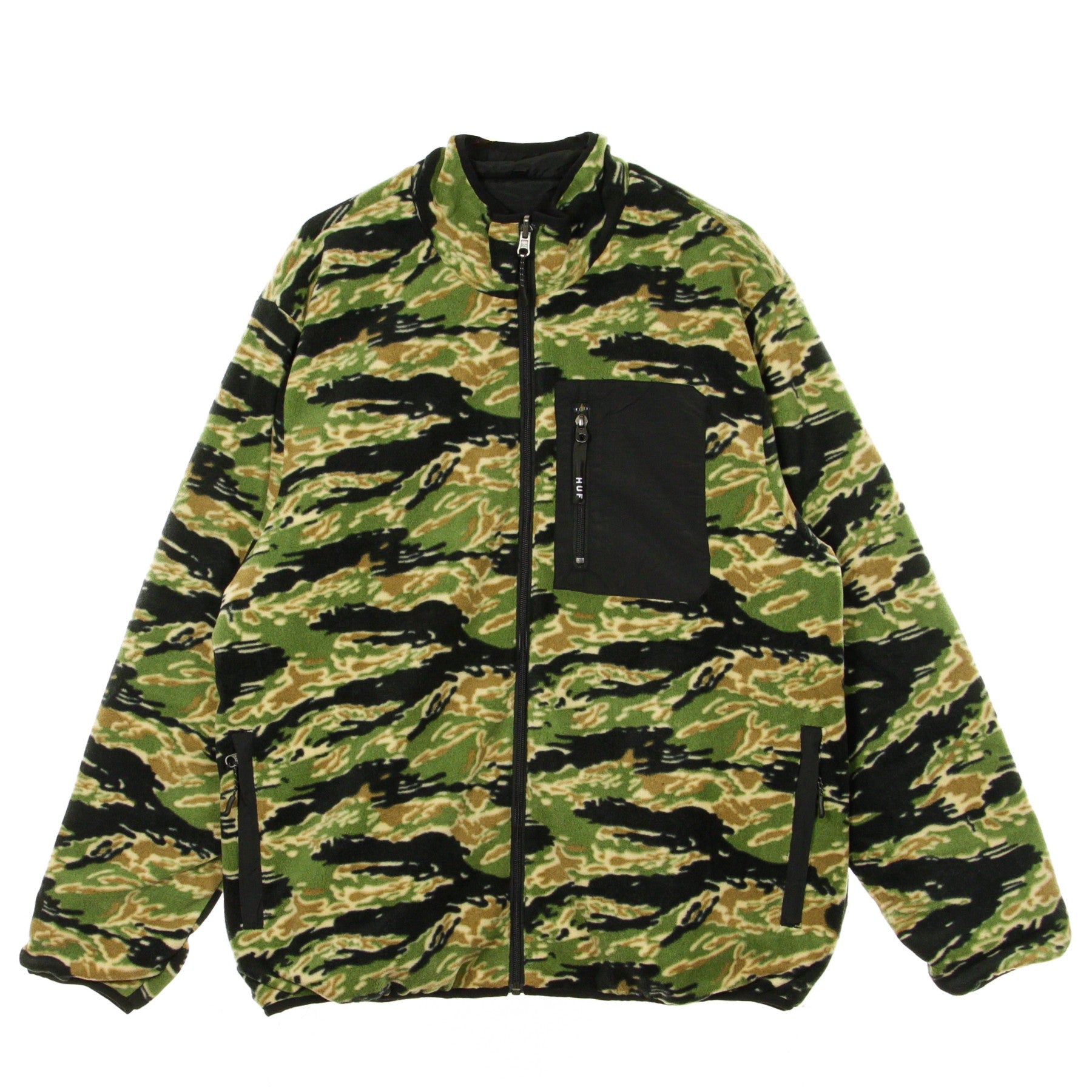 Huf, Giubbotto Pile Uomo Milton Rev Polar Fleece, Tiger Camo