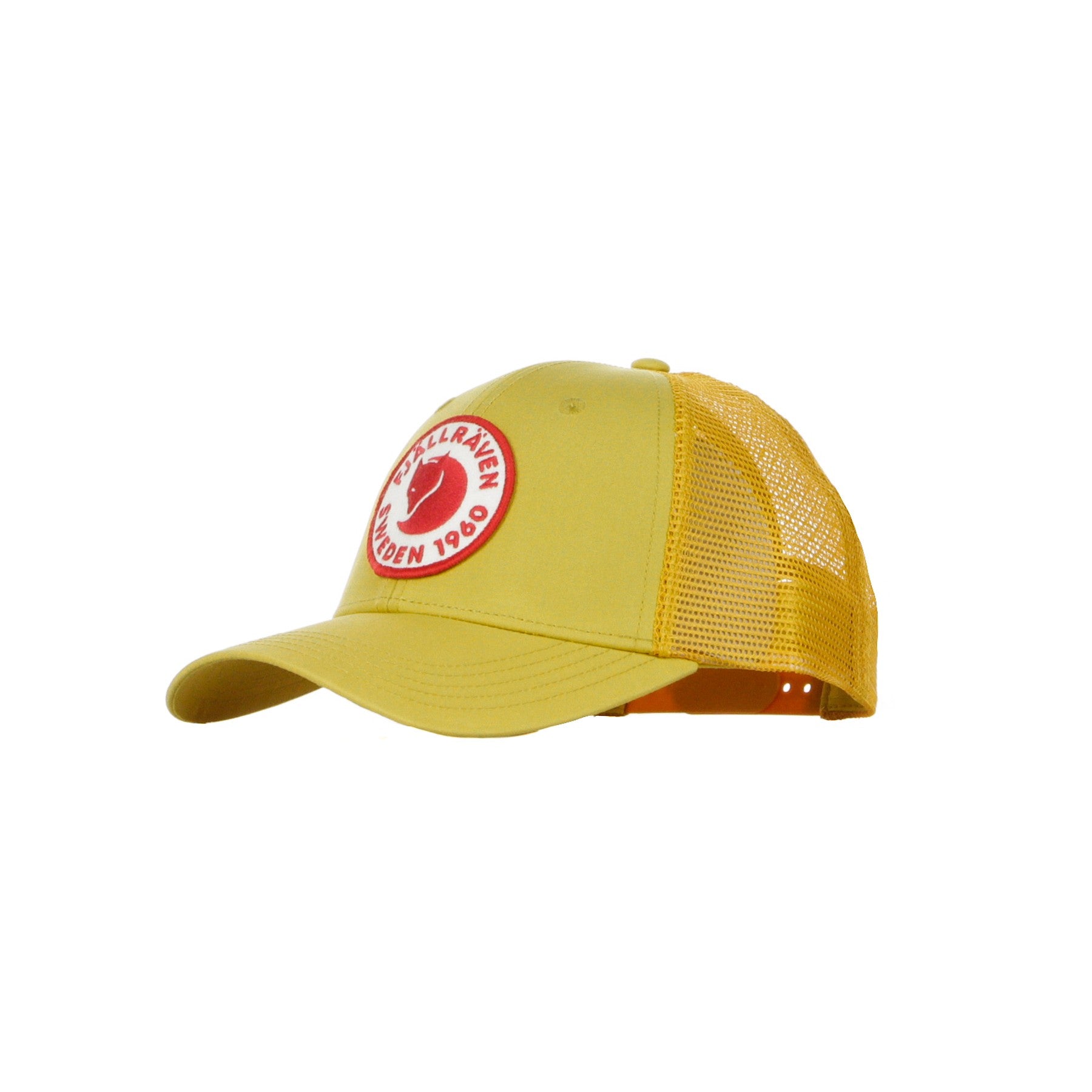Curved Visor Cap for Men with Langtradarkeps Ocher Logo