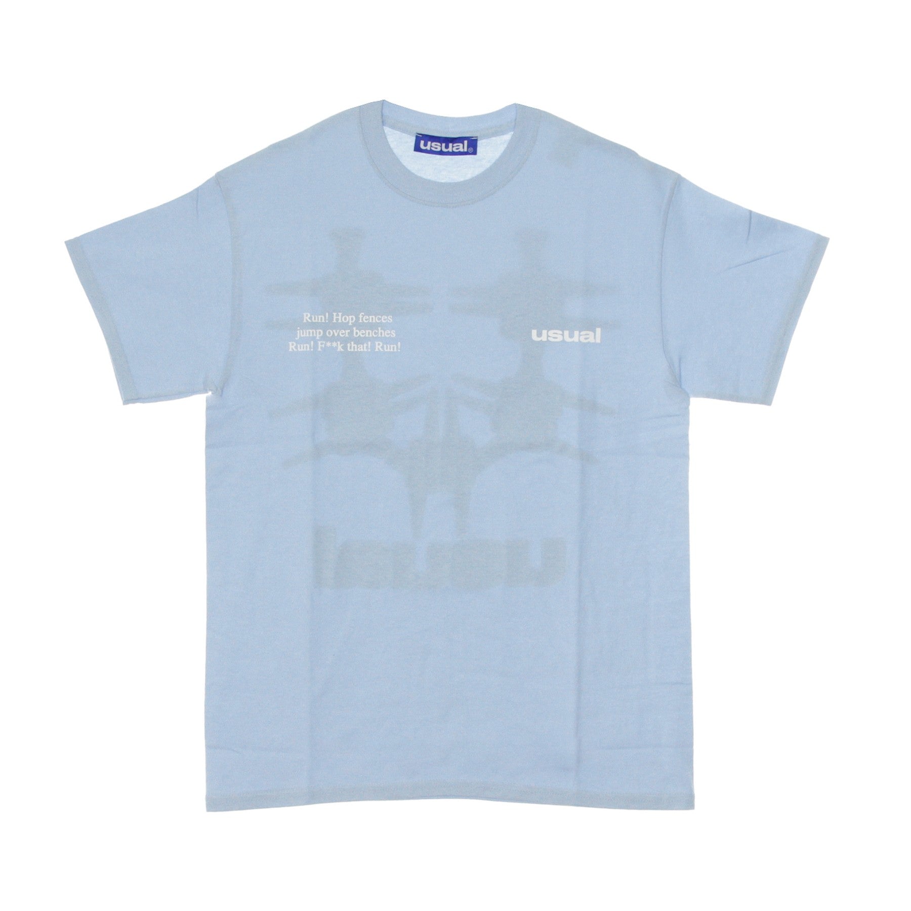 Run Light Blue Men's T-Shirt