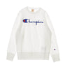 Champion, Felpa Leggera Girocollo Uomo Crewneck Sweatshirt, White
