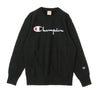 Champion, Felpa Leggera Girocollo Uomo Crewneck Sweatshirt, Black