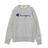 Champion, Felpa Leggera Girocollo Uomo Crewneck Sweatshirt, Ash Heather
