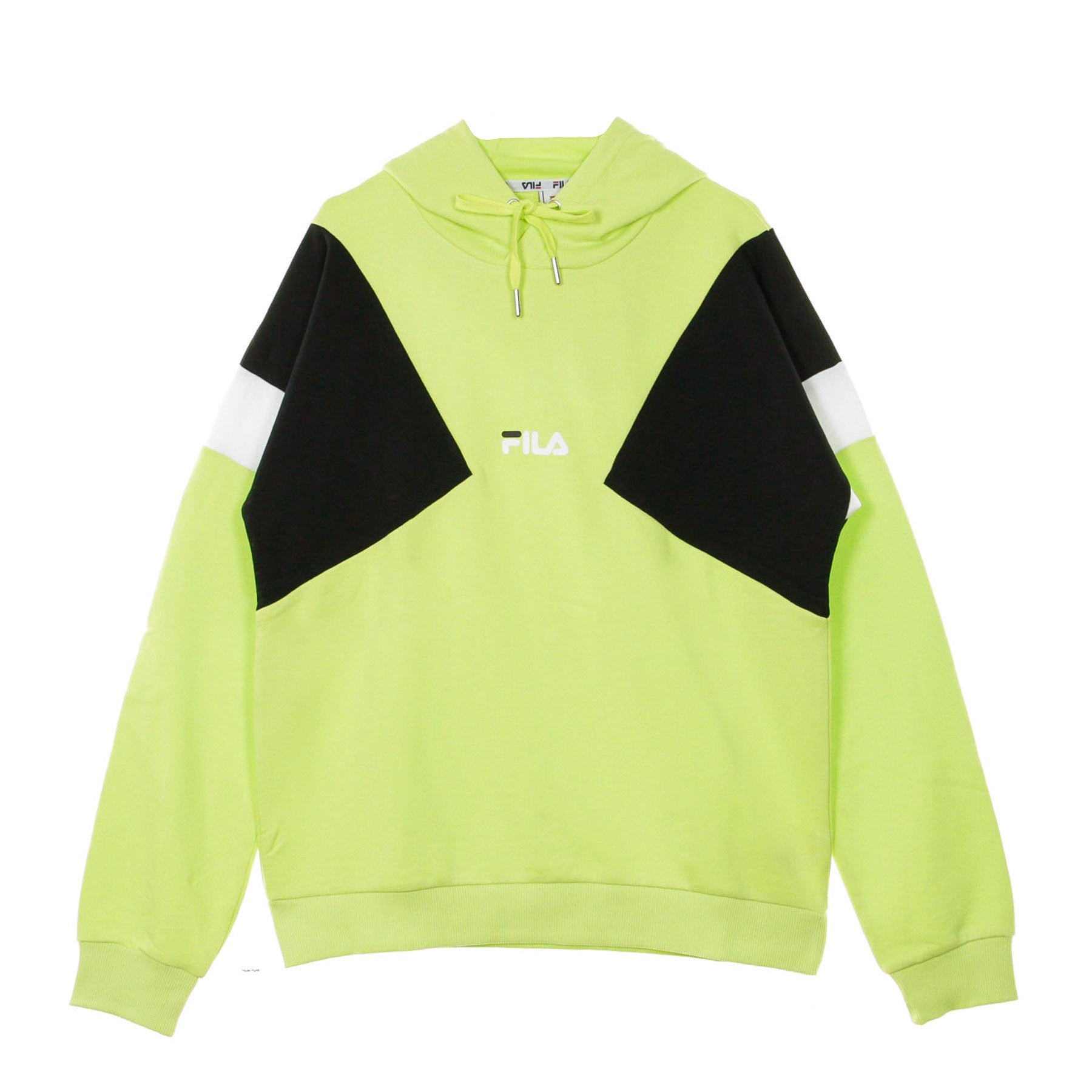 Fila, Felpa Leggera Cappuccio Uomo Bade, Sharp Green/black/bright White
