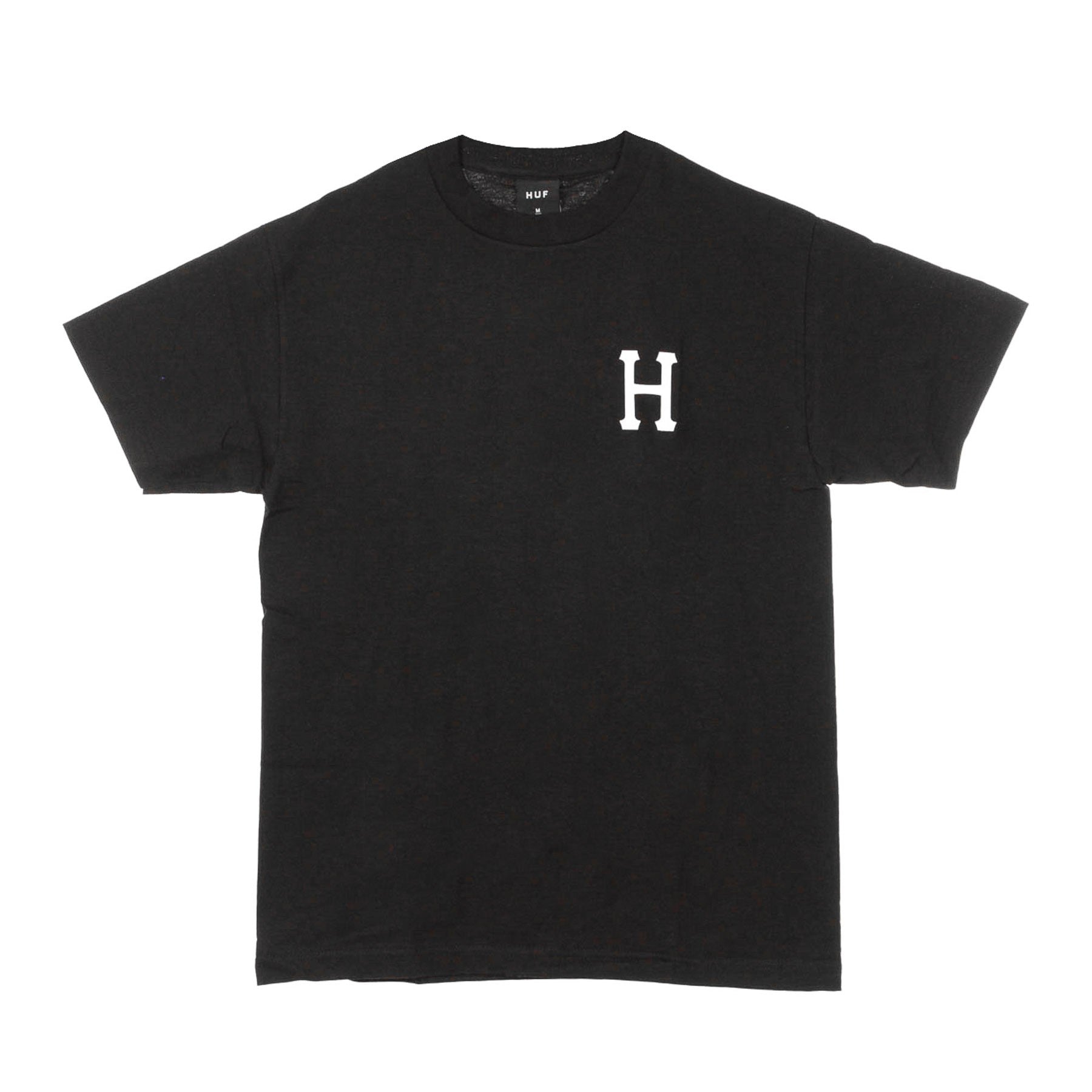 Huf, Maglietta Uomo Essentials Classic H Tee, Black