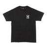 Huf, Maglietta Uomo Essentials Classic H Tee, Black