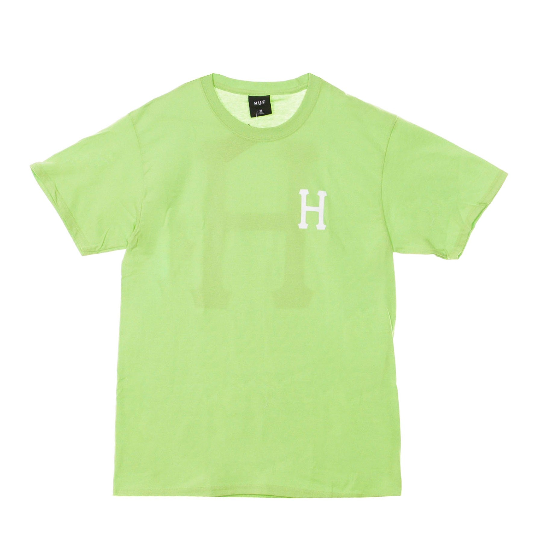 Huf, Maglietta Uomo Essentials Classic H Tee, Hot Lime