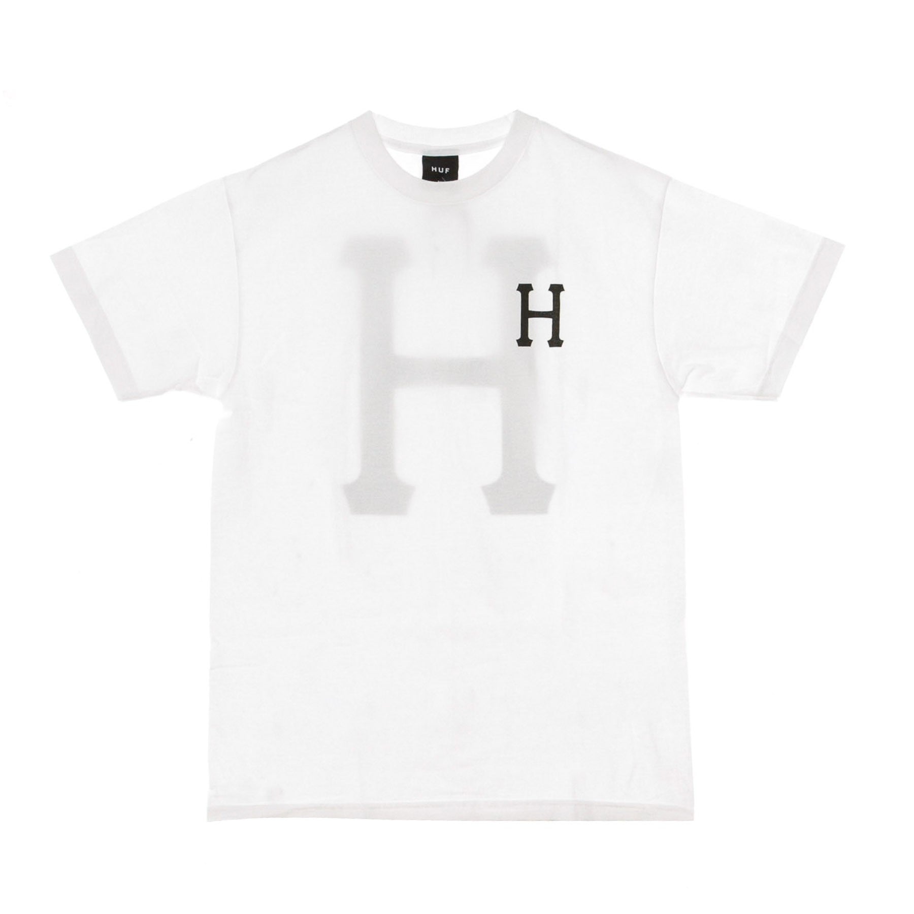 Huf, Maglietta Uomo Essentials Classic H Tee, White
