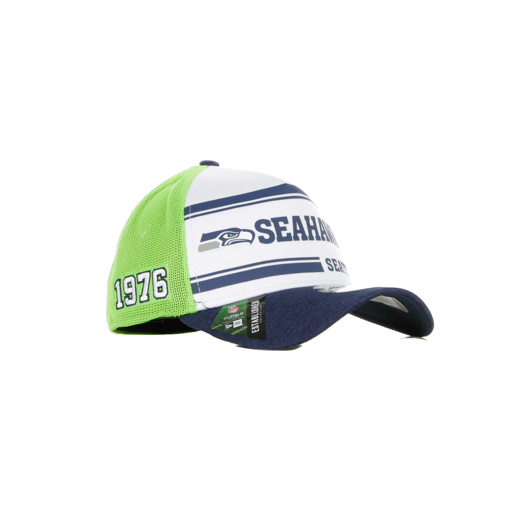 New Era, Cappellino Visiera Curva Uomo Onfield19 Sideline Home 3930 A-frame 1976 Seasea, 