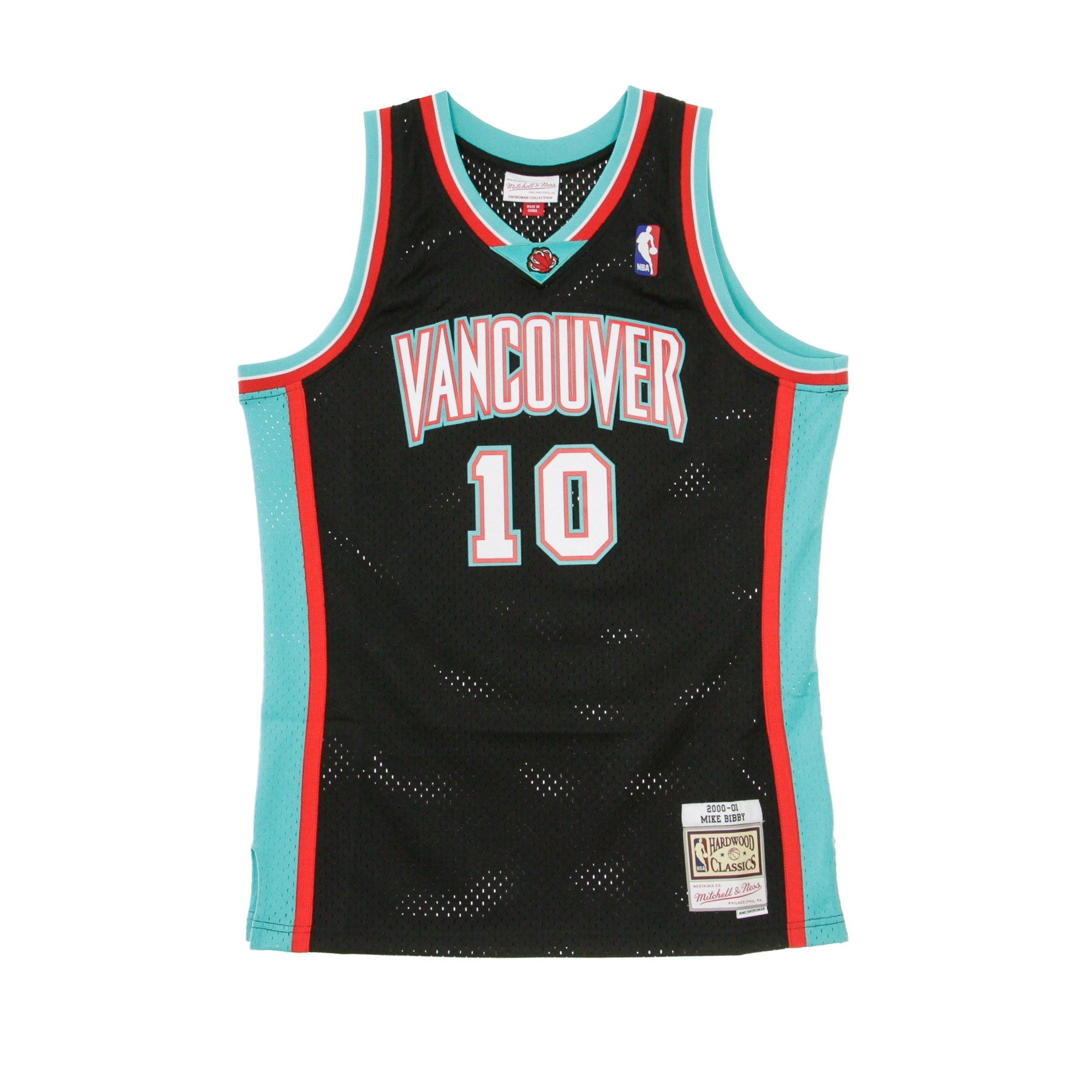 Mitchell & Ness, Canotta Basket Uomo Nba Swingman Jersey Mike Bibby No.50 2000-01 Vangri Alt, Original Team Colors