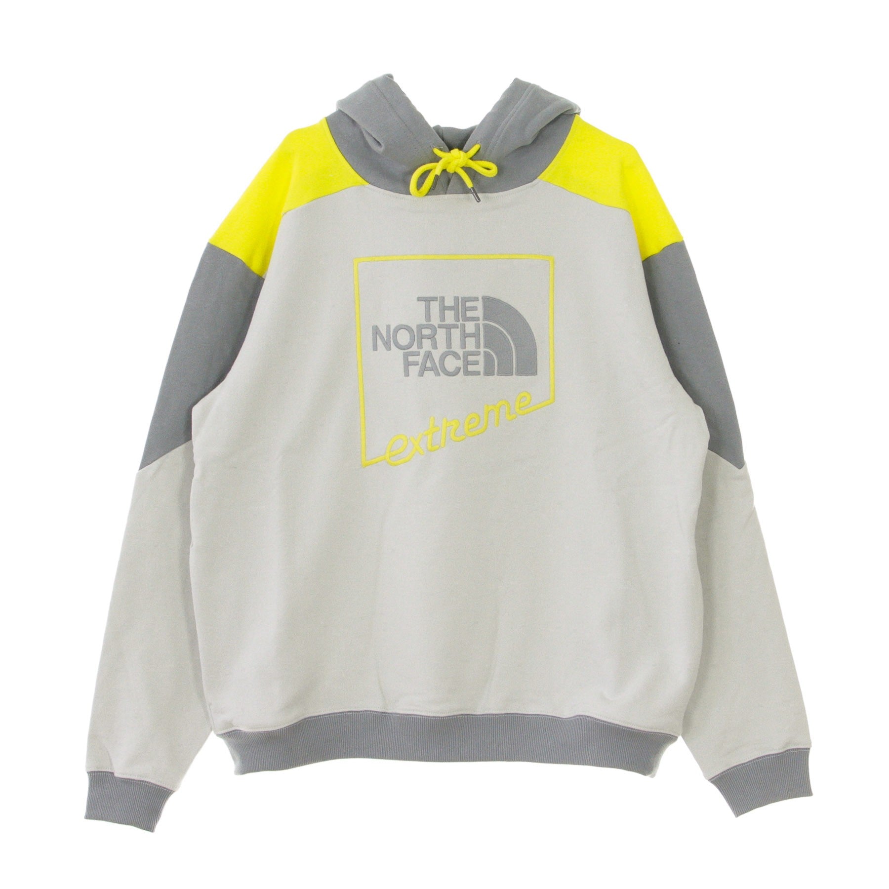 The North Face, Felpa Leggera Cappuccio Uomo Xtreme Hoodie, Grey/grey Heater/lemon