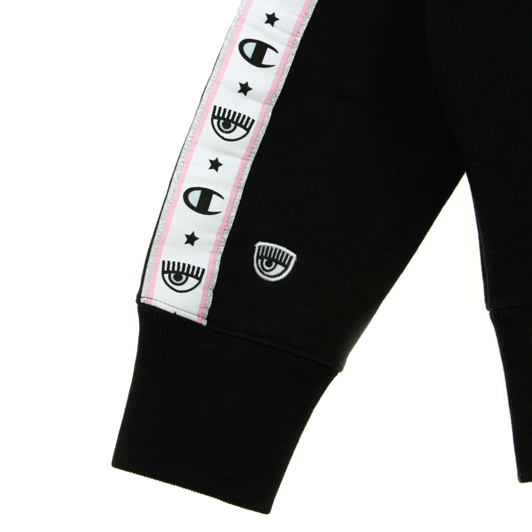 Champion, Felpa Leggera Girocollo Corta Donna Crewneck Sweat X Chiara Ferragni, 