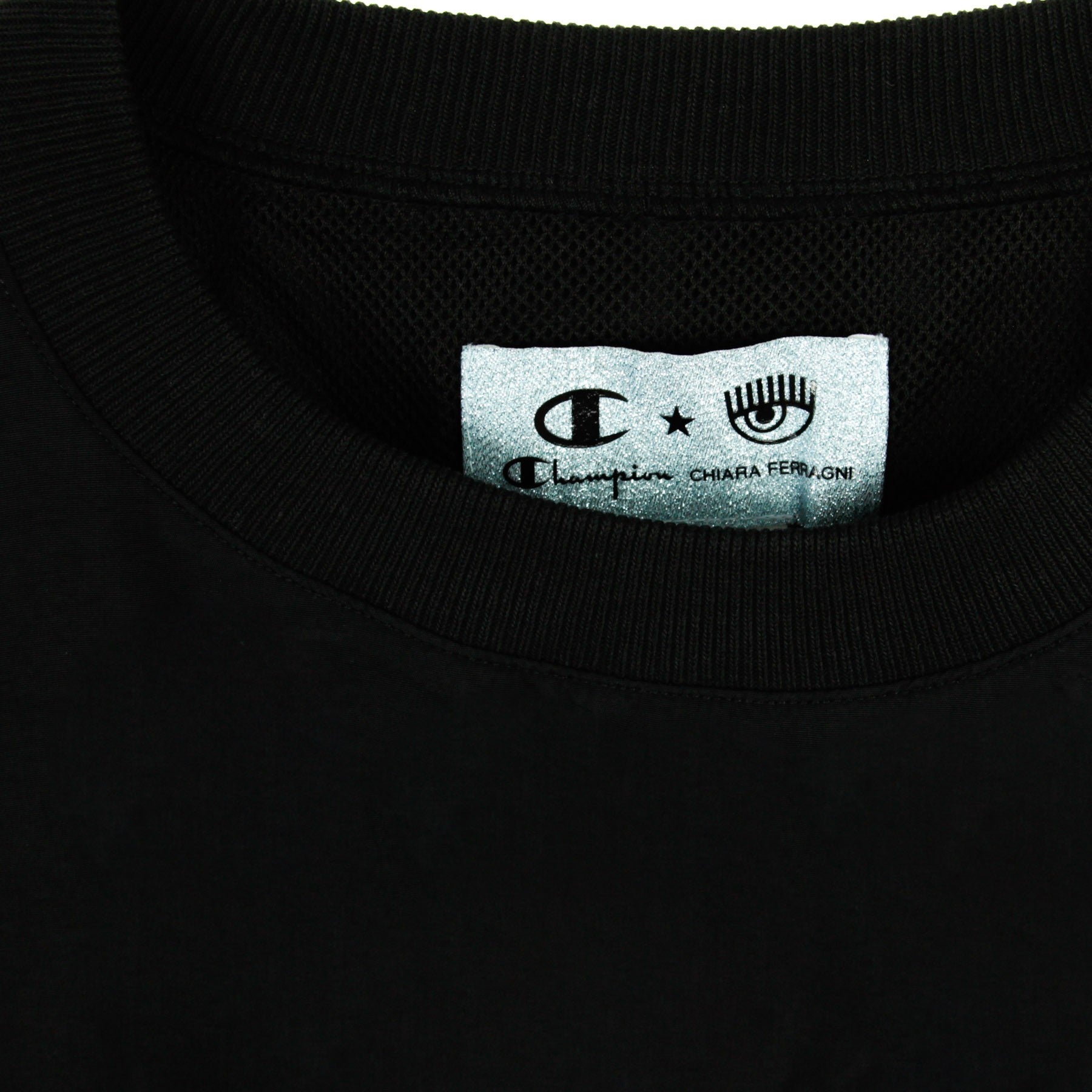 Champion, Felpa Leggera Girocollo Corta Donna Crewneck Sweat X Chiara Ferragni, 