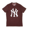 47 Brand, Maglietta Uomo Mlb Club Tee Neyyan, Dark Maroon/white