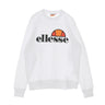 Ellesse, Felpa Leggera Girocollo Uomo Crew Neck, Optic White