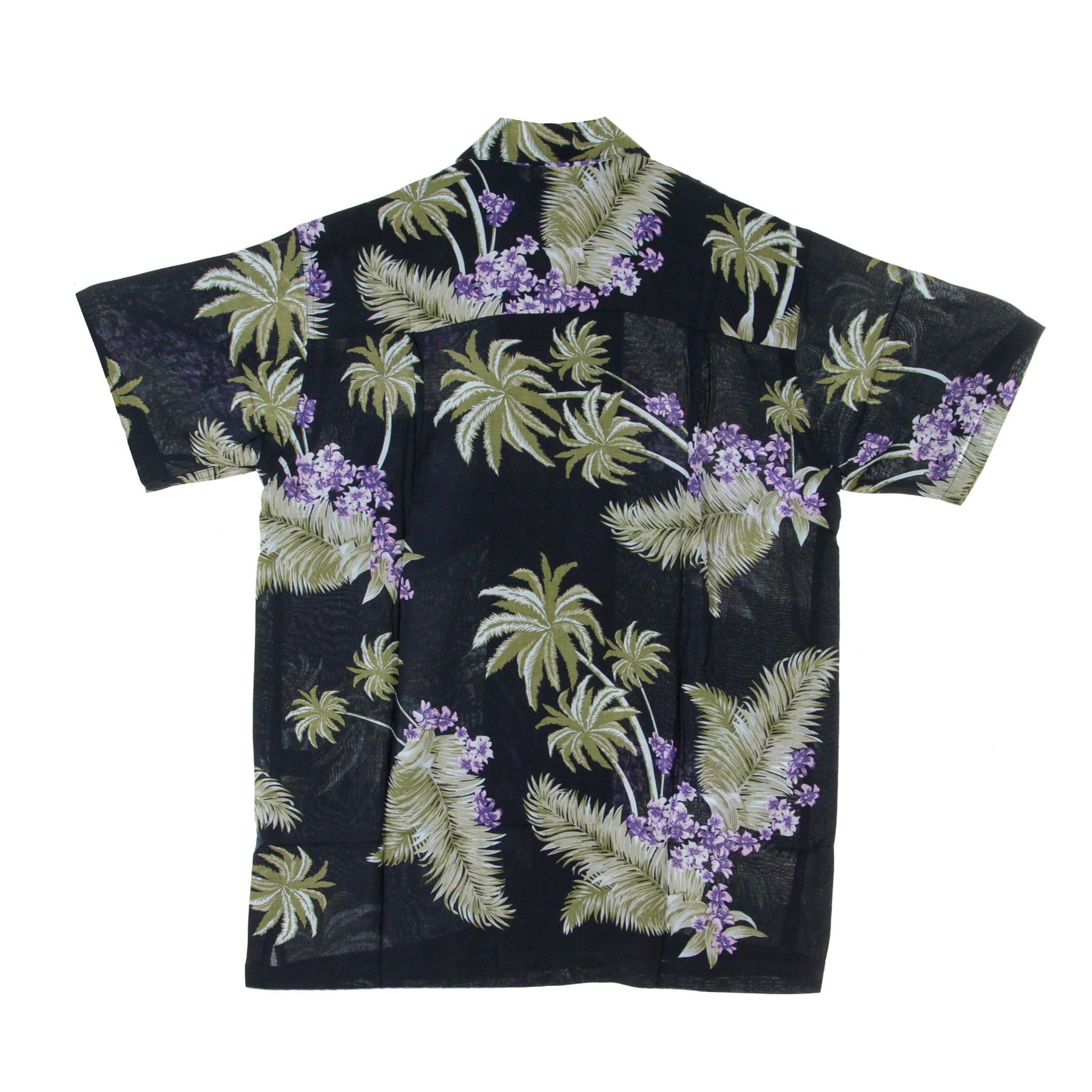 Camicia Manica Corta Uomo Hawaiian Shirt Atlanta Blue