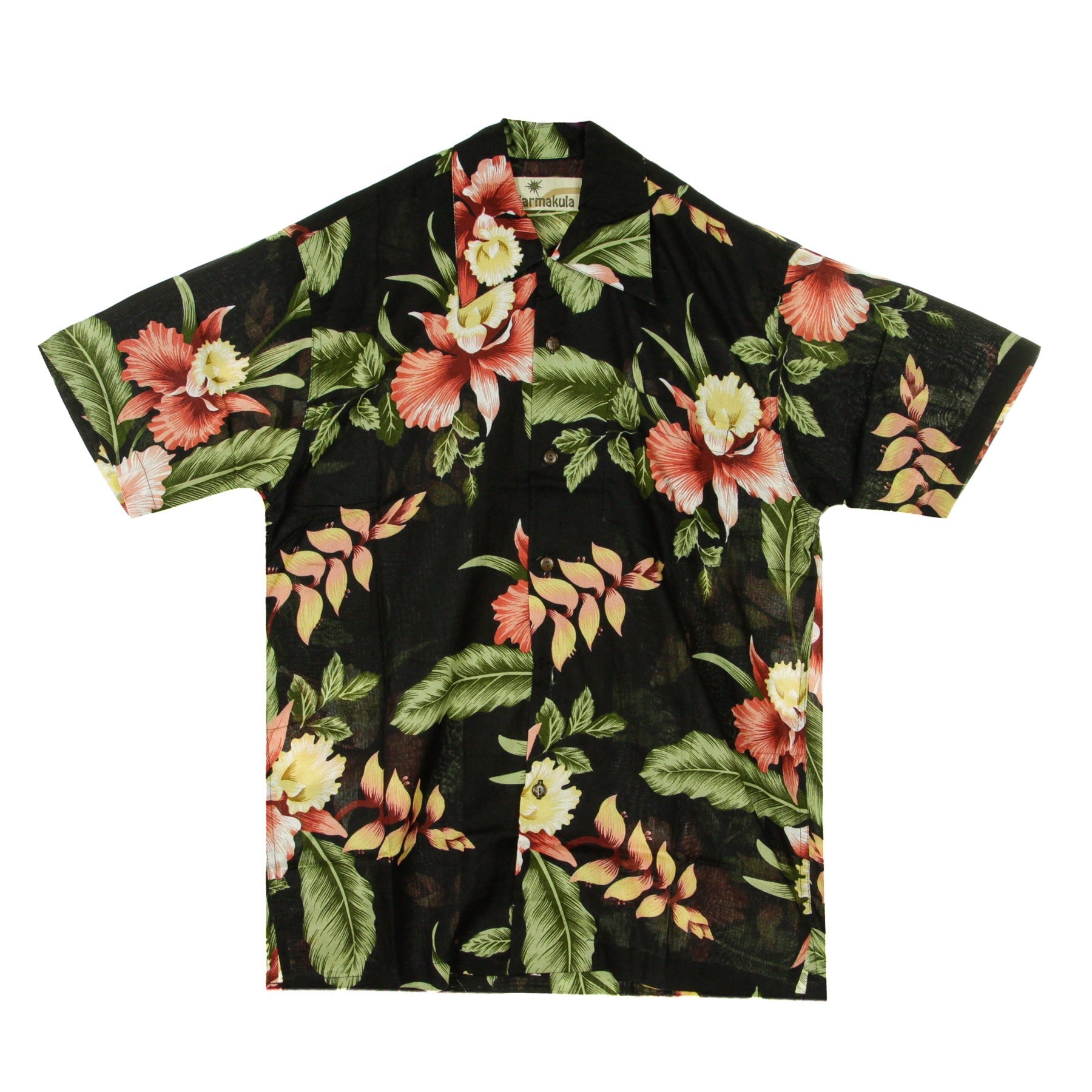 Camicia Manica Corta Uomo Hawaiian Shirt Hemmingway